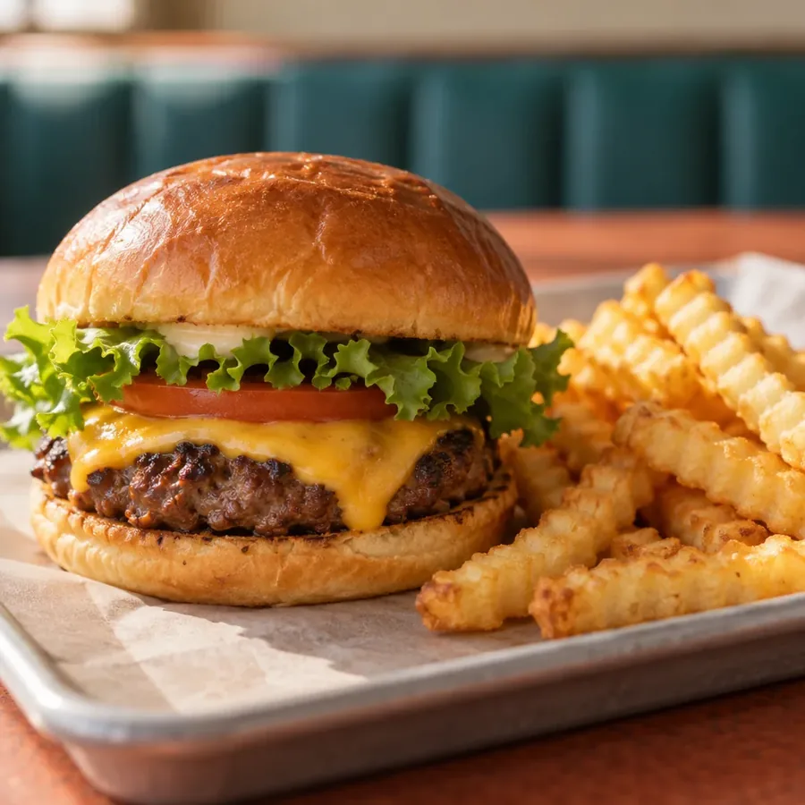 Editorial-style illustration representing the Burgers category